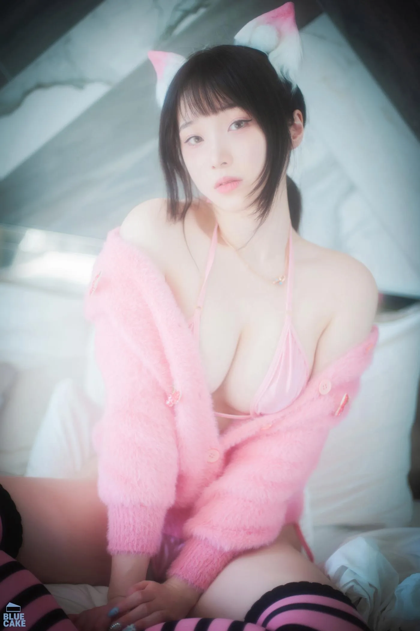 Bambi밤비 – NO.91 [BLUECAKE] Naughty Cats Pink  Mint RED [90P]插图